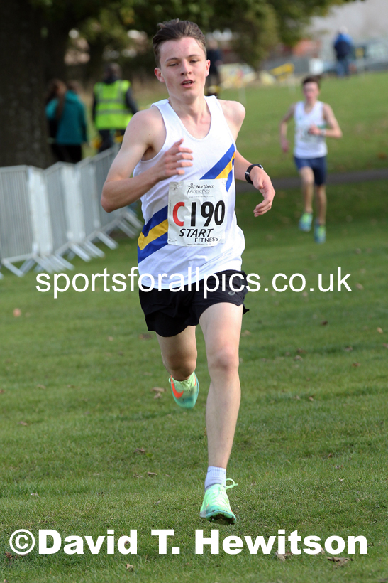 Mens under-17s Northern Cross Country Relays, Graves Park, Sheffield. Photo: David T. Hewitson/Sports for All Pics